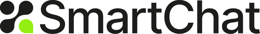 Logo de SmartChat negro, ChatGPT para Whatsapp